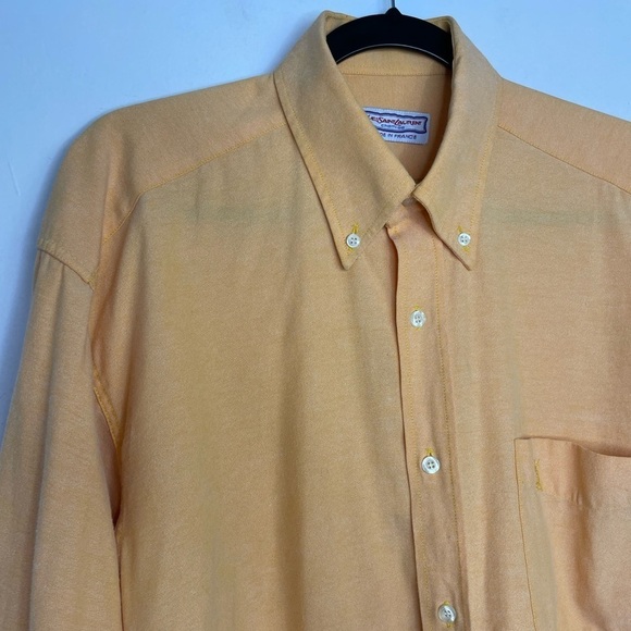 Vintage Yves Saint Laurent orange buttons down shirt - Picture 2 of 10